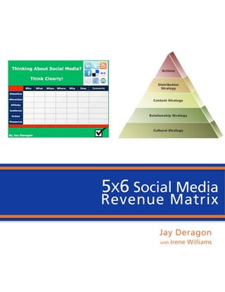 55X6Social Media
 X6 Social Media
 Revenue Matrix
Revenue Matrix

        Jay Deragon
        with Irene   Williams
 