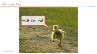 9
Consumer Lag
Wait for me!
 