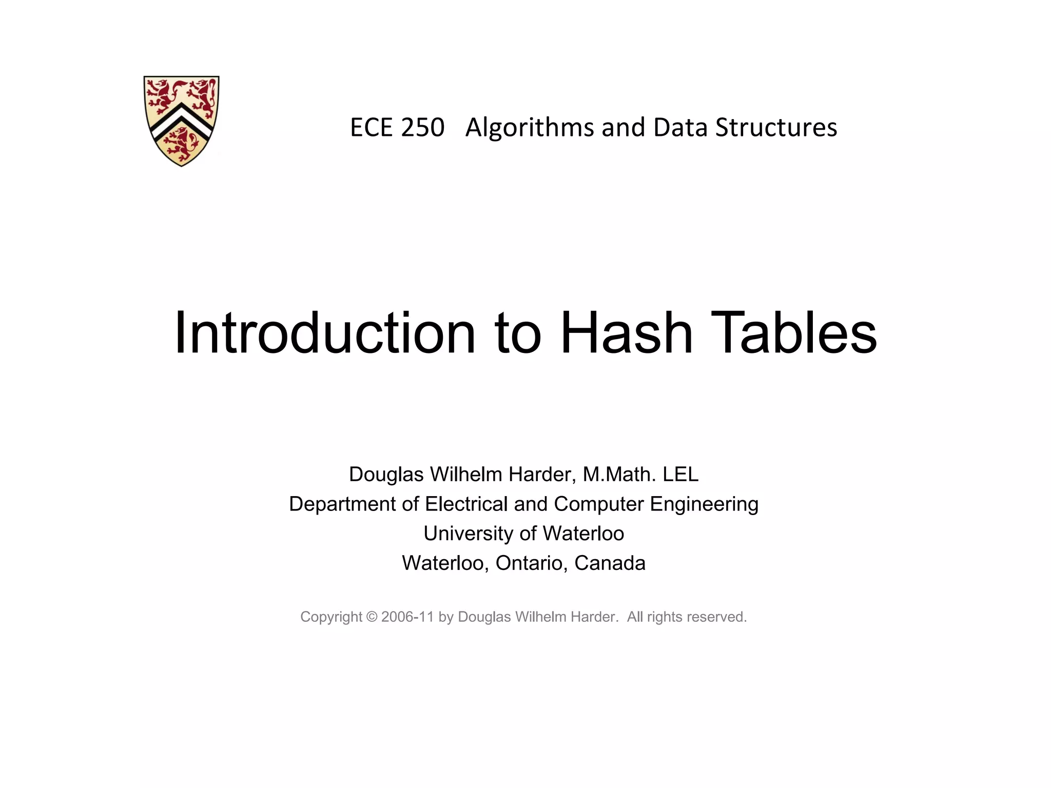 6 01 hash Tableintro PPT 6-01-hash-tableintro-ppt