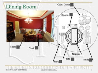 Dining Room Chair Table Fork Plate Napkin Knife Spoon Cup / Glass 