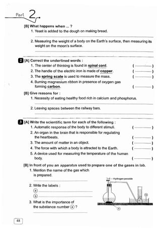 مراجعة كتاب المعاصر فى العلوم ( لغات ) للصف السادس الابتدائى لنصف العام 