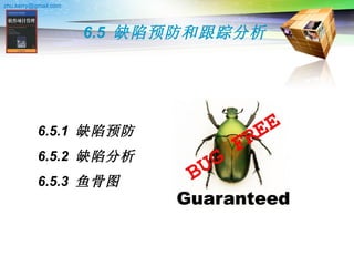 6.5  缺陷预防和跟踪分析 6.5.1  缺陷预防 6.5.2  缺陷分析 6.5.3  鱼骨图 