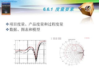 6.6.1  度量要素 项目度量、产品度量和过程度量  数据、图表和模型 