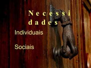 Necessidades Individuais Sociais   