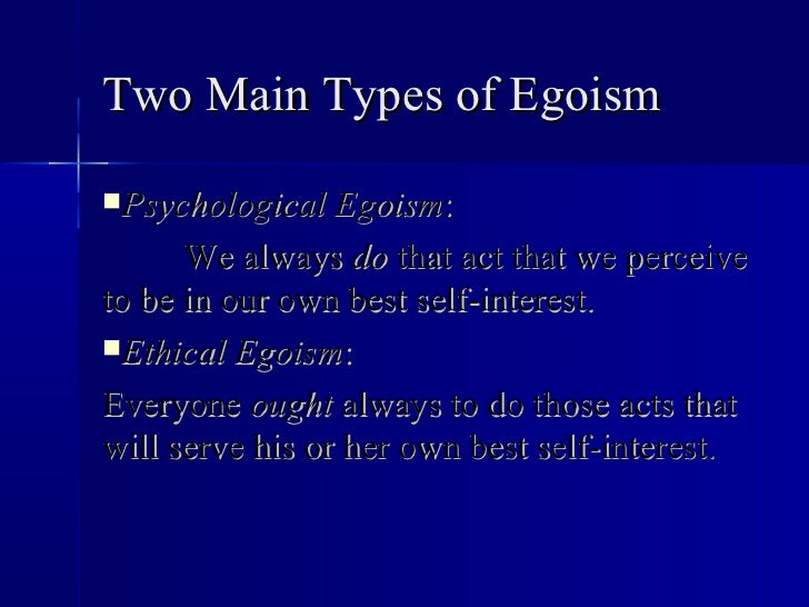 chapter 6 psychological egoism