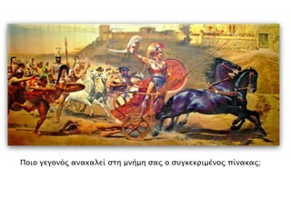 ▲ Ποιο γεγονόρ ανακαλεί ςση μνήμη ςαρ ο ςτγκεκπιμένορ πίνακαρ;

 