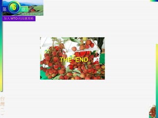 加入 WTO 的因應策略 THE  END 