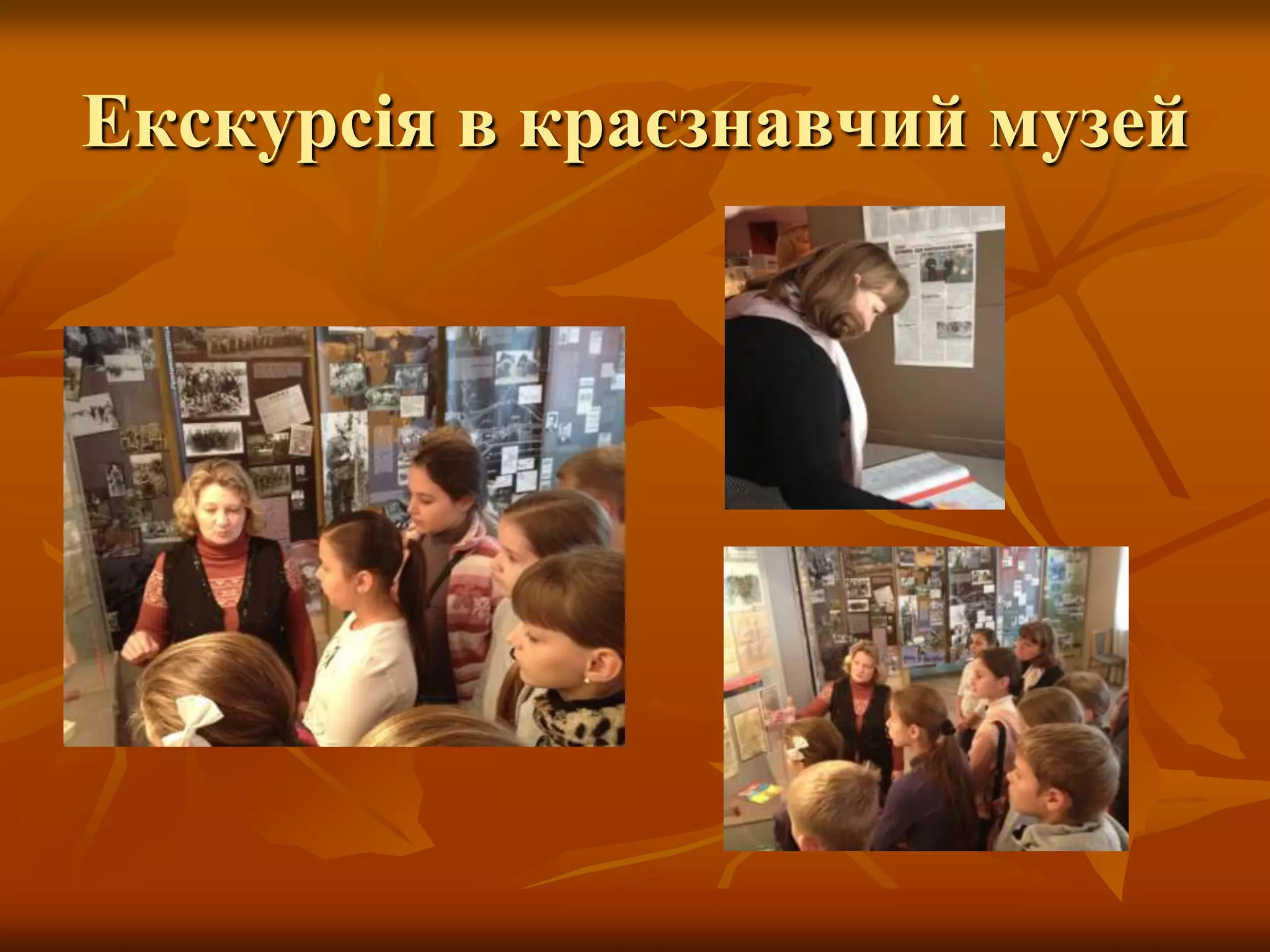 Екскурсія в краєзнавчий музей
 