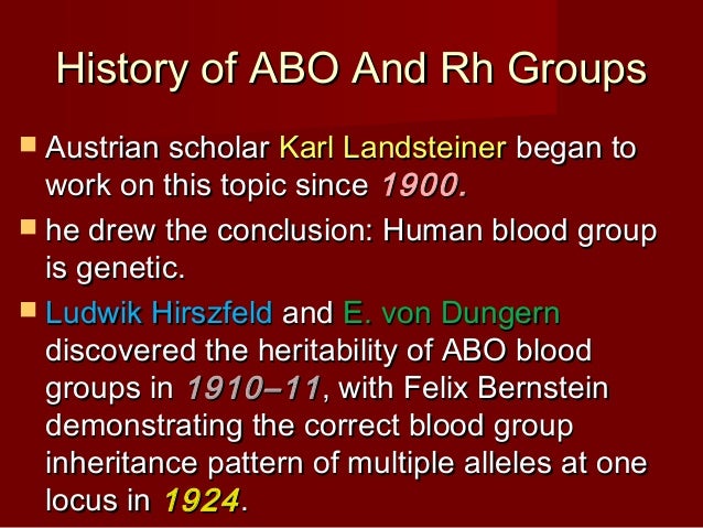 Rh Blood Chart