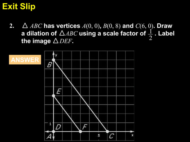 6.7 similarity transformations and coordinate geometry | PPT
