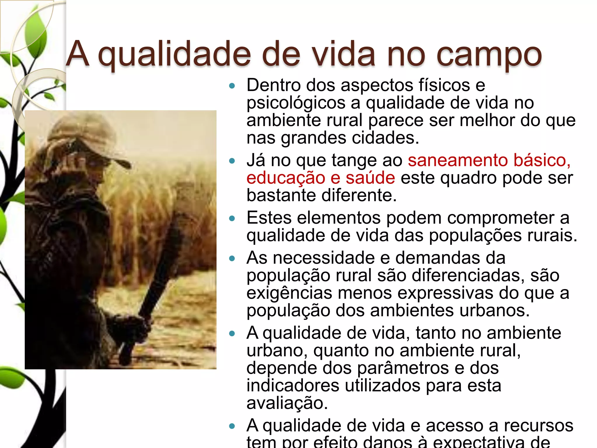 Meio ambiente e qualidade de vida | PPTX