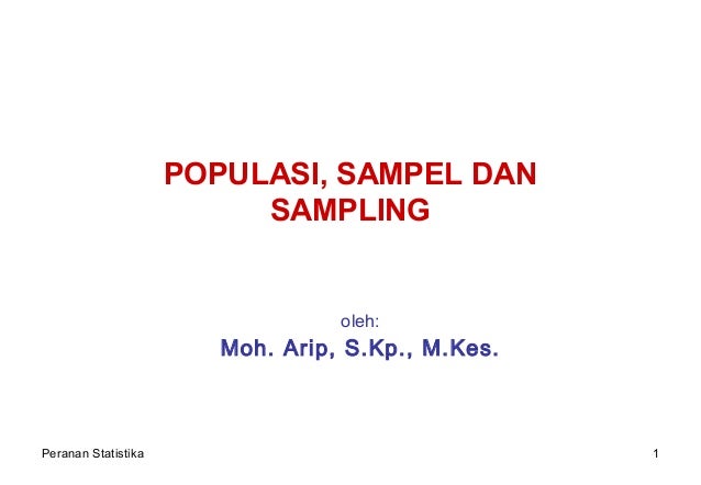 Metlit Populasi Sampel Sampling