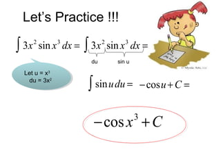 6.3 integration by substitution | PPT