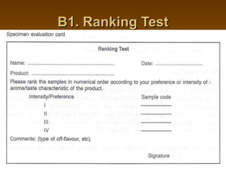 B1. Ranking Test

 