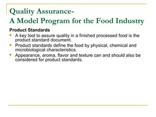 Food Analysis Quality Control | PPT