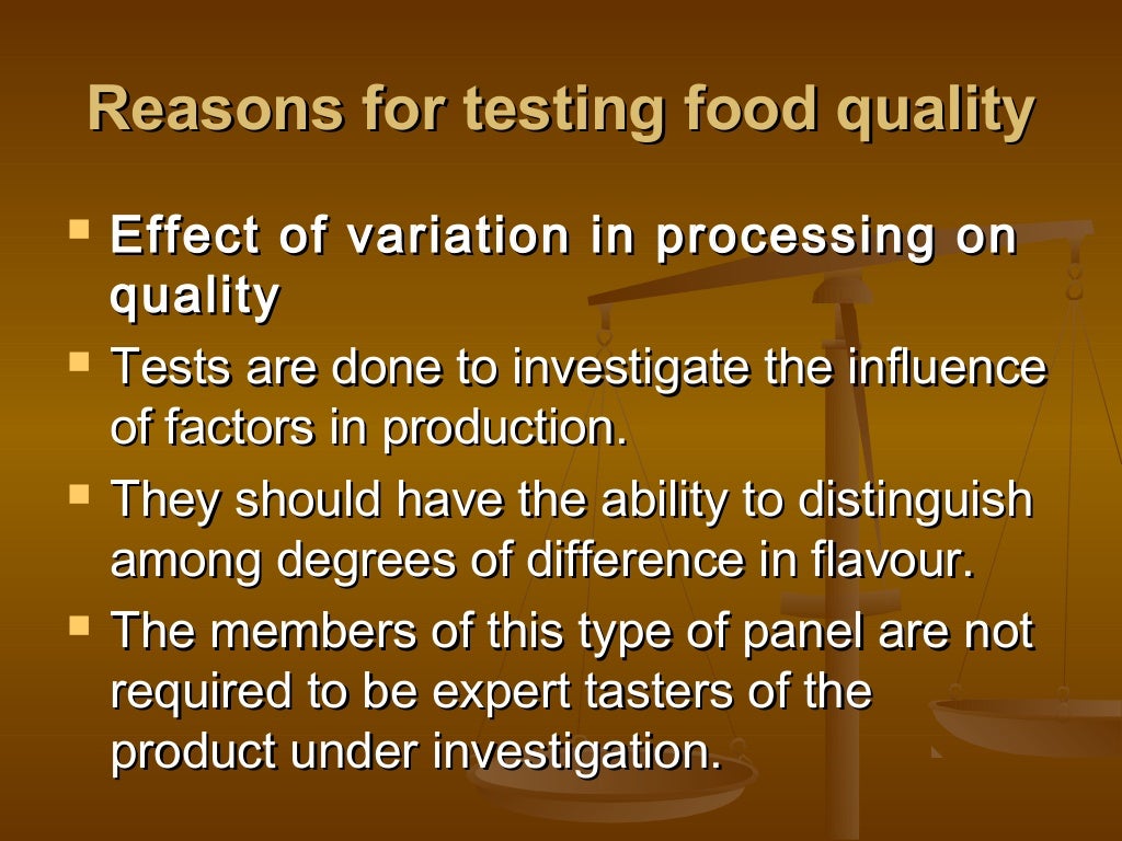 Food Analysis Quality Control