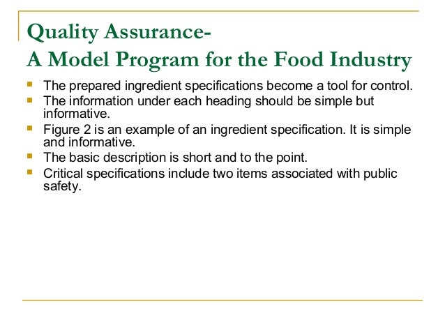 Quality management system manual food industry Quality management system manual food industry