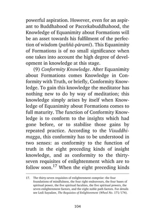 6. seven stages of purification & insight knowledges — ven. matara sri nanarama