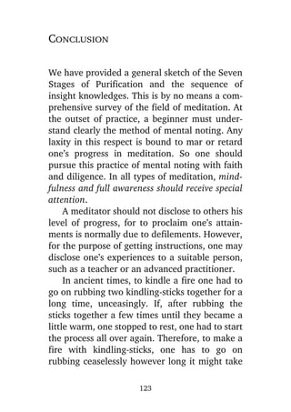 6. seven stages of purification & insight knowledges — ven. matara sri nanarama