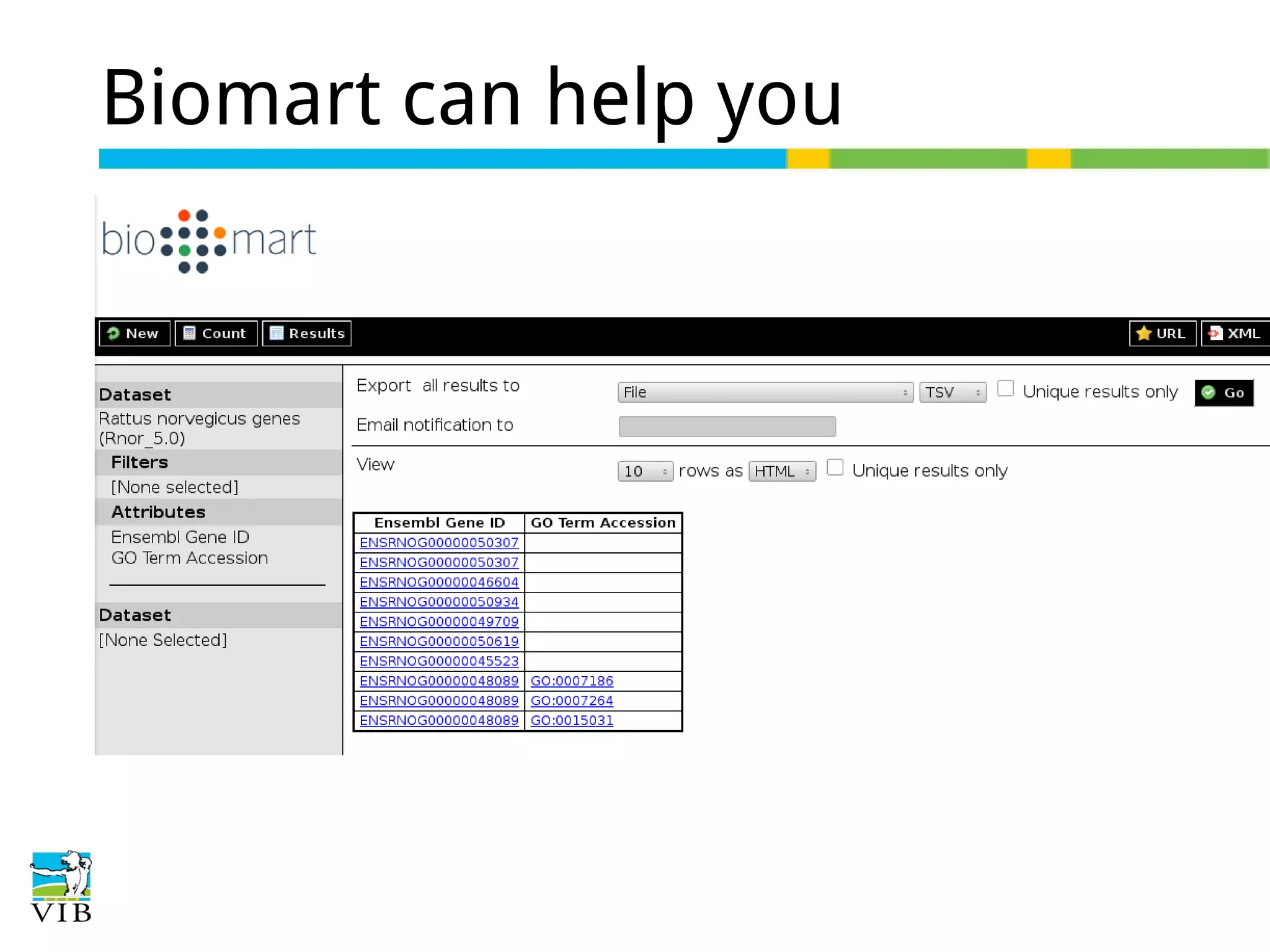 Biomart can help you

 