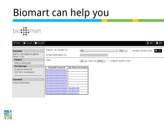Biomart can help you

 
