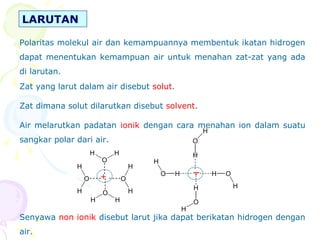Struktur molekul air