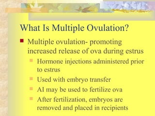 Ovulation Injection Biotechnology 6 | PPT