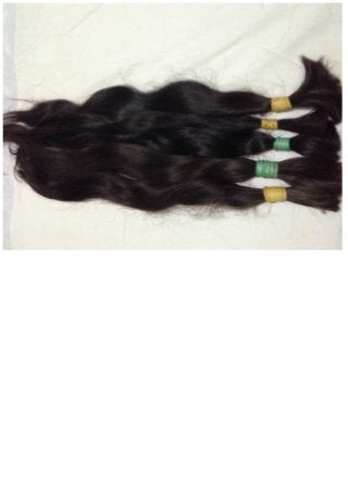 Virgin human hair, low luster, healthy and coarse hair ponytails