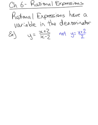 6.1   rational expressions