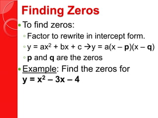 6.4 intercept form | PPTX
