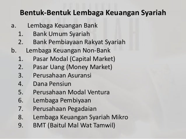 6 Lembaga Keuangan Dan Perbankan Syariah