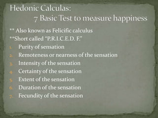 Utilitarianism | PPT