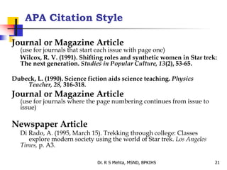 6. referencing styles | PPSX