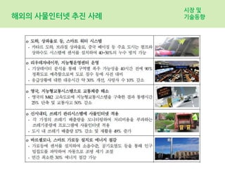 해외의 사물인터넷 추진 사례
시장 및
기술동향
 