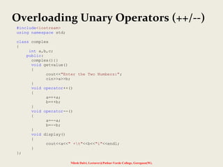 C++ Operator Overloading