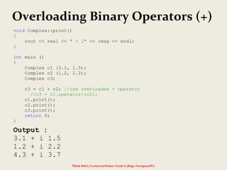 Binary Operator Overloading in C++