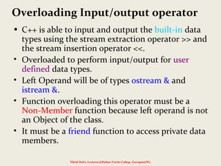 C++ Overloading (Operator and Function) - Tutorialspoint - Function  Overloading in C++ You can have - Studocu