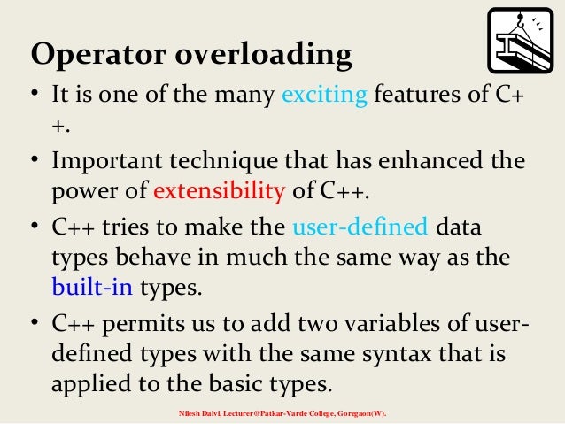 Operator Overloading
