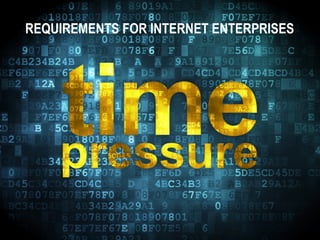 © 2014 Aerospike. All rights reserved. Confidential 2
REQUIREMENTS FOR INTERNET ENTERPRISES
 