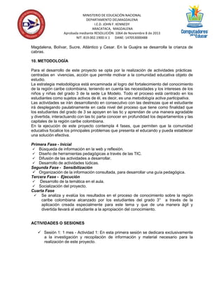 6. proyecto de aula la modelo | PDF