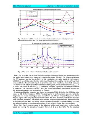 where jVpj is the magnitude of Vp. On the other hand, the quadrature output of QD2, VQ2 can
be obtained as
VQ2 ¼
1
2
D2G2L1jVpjsinð
2 À Þ À
1
2
D1G1L1D2G2A2L2jVpjsinð
2 À 2 À  