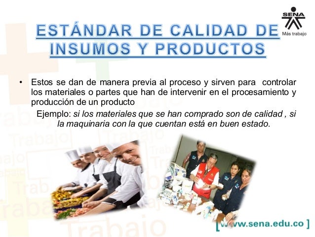 6.) estandares de calidad