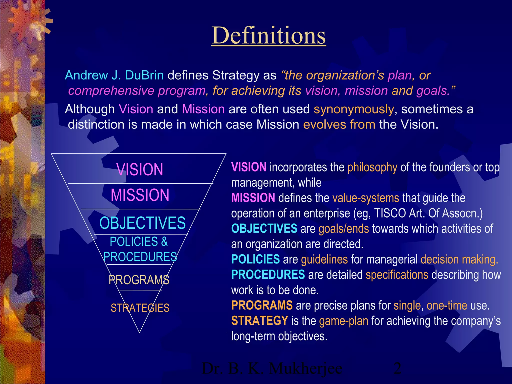 6. vision, mission, etc. | PPT