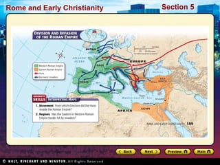 Rome and Early Christianity Section 5 
 