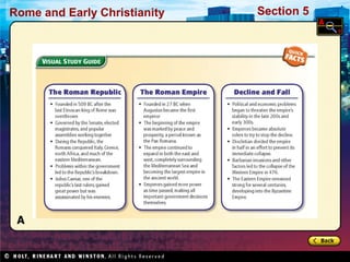 Rome and Early Christianity Section 5 
 