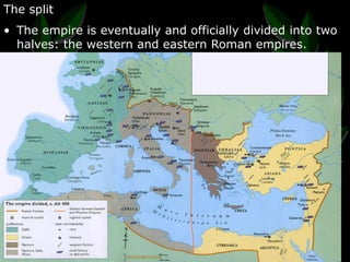 Splitting Rome 6.4 decline of the roman empire | PPTX