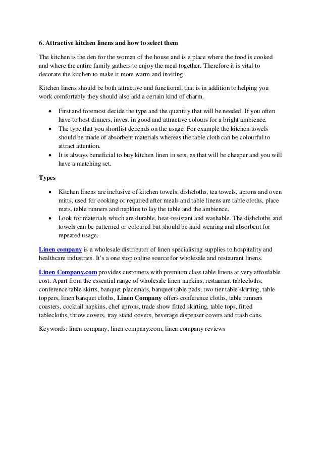 attractive kitchen linens and how to select them