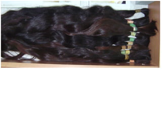Slight Coarse Natural Dark Brown Long and Wavy Human Hair from Eastern Europe