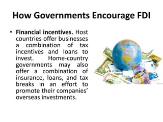 Foreign Direct Investment - FDI - International Business - Manu Melwin ...