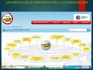 UNIVERSIDADES SE PREPARAN PARA LA ACREDITACIÓNUNIVERSIDADES SE PREPARAN PARA LA ACREDITACIÓN
 